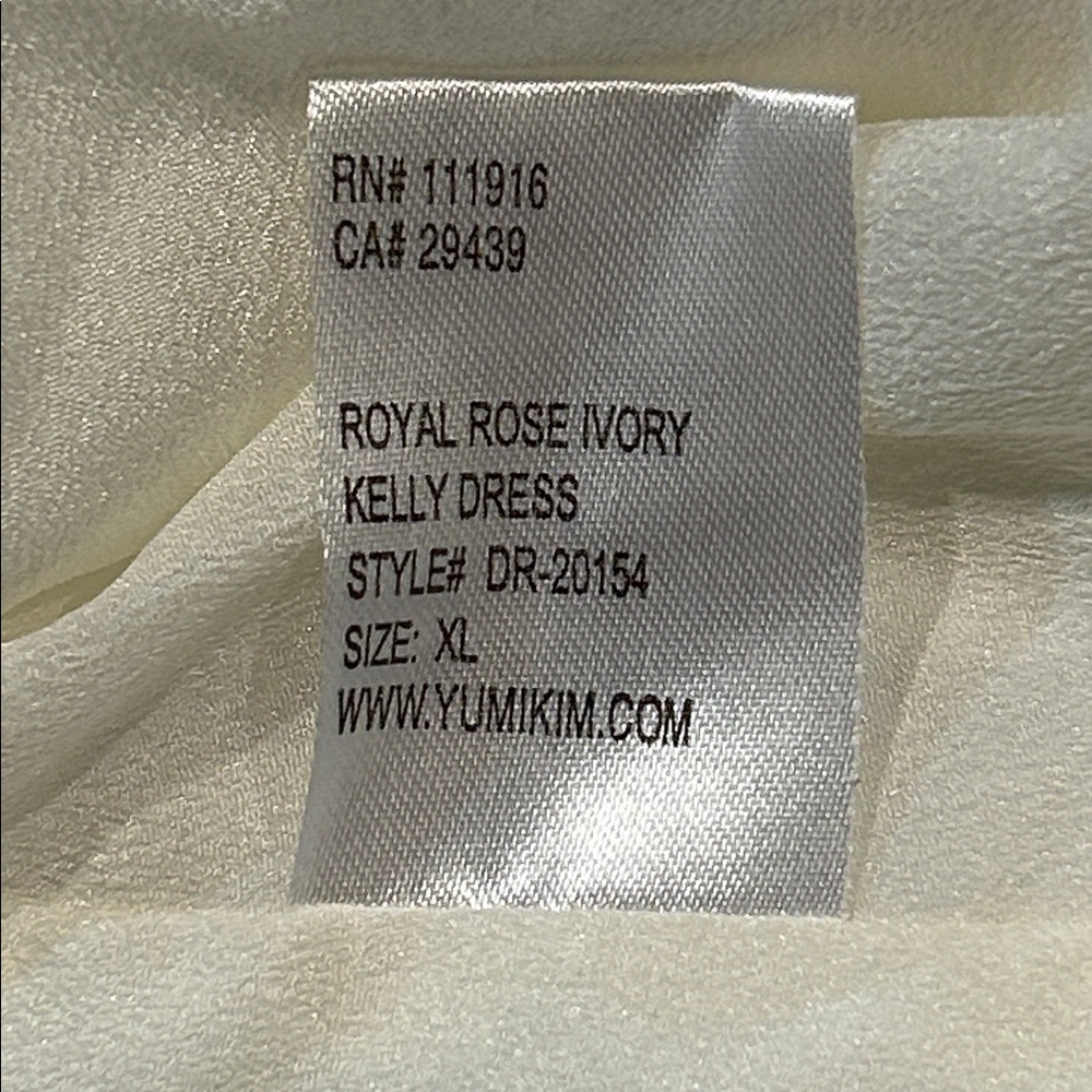 Yumi Kim Kelly Dress size XL Royal Rose Ivory Fairy Cottagecore Mini - Picture 9 of 17